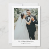 Save The Date Cadre de mariage doré à feuillage botanique Eucaly (Dos)