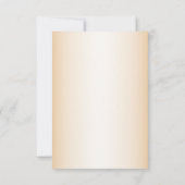 Save The Date Cadre Doré Rustique de Mariage Fleur Blanche Pêche (Dos)