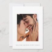Save The Date cadre en gras texte minimal 2 photo (Devant)