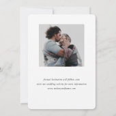 Save The Date Cadre fantaisie ovale (Dos)