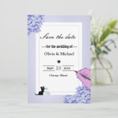 Save The Date Cadre floral (Debout devant)