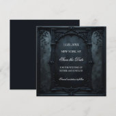 Save The Date Cadre gothique carré (Devant / Derrière)