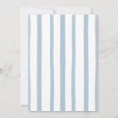 Save The Date Cadre ondulé à ruban bleu Mariage fantaisiste (Dos)