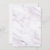 Save The Date Cadre photo Argé moderne Lilac Marbre pourpre Reto (Dos)