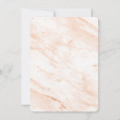 Save The Date Cadre photo Arrondi Moderne Marbre en terre cuite  (Dos)