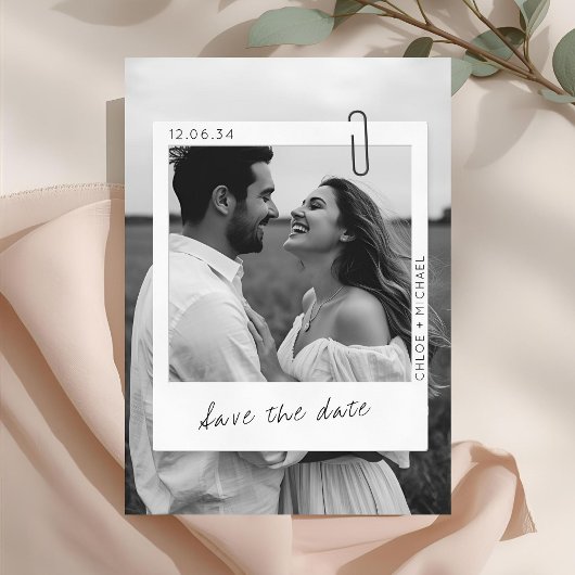 Save The Date Cadre photo de mariage Casual & Chic 