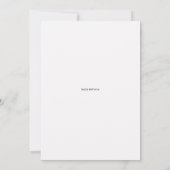 Save The Date Cadre photo de typographie occidentale Noir (Dos)