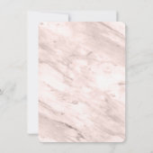 Save The Date Cadre photo moderne en arc Rose Dusty Retour (Dos)