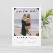 Save The Date Cadre photo moderne Enregistrer la date (Debout devant)