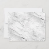 Save The Date Cadre romantique brossé gris et blanc avec photo (Dos)