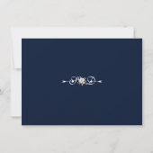 Save The Date Cadre Whimsical White Flowers Enregistrer La Date (Dos)