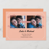 Save The Date cadres (Devant / Derrière)