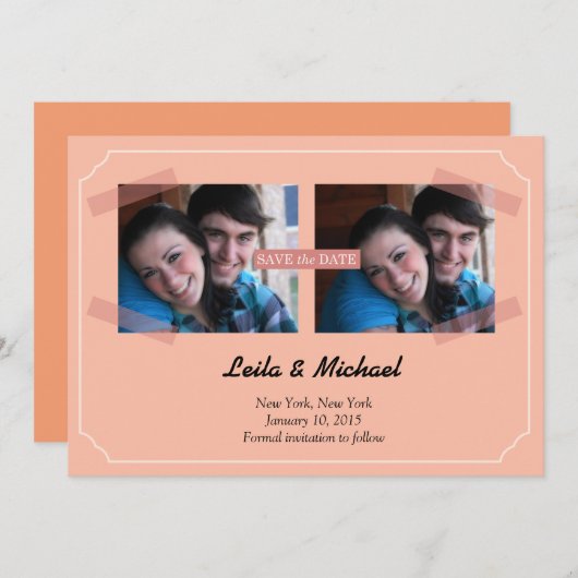 Save The Date cadres (Devant / Derrière)