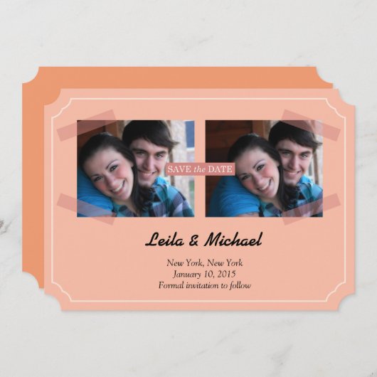 Save The Date cadres (Devant / Derrière)