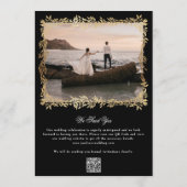 Save The Date Cadres photo Monogram Gold Botanical Premium (Dos)
