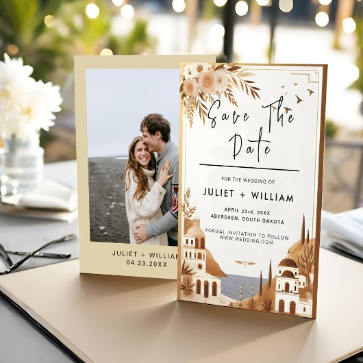 Save The Date Café italien toscan Sorrento Mariage