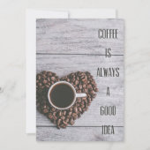 Save The Date Café Lover Café Sont Toujours De Bonnes Idées (Devant)