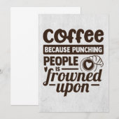Save The Date Café Lover Parce Qu'Il Punit Les Gens (Devant / Derrière)