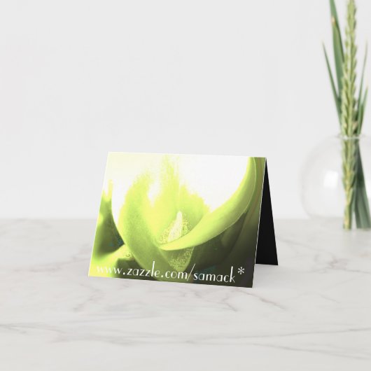 Save the Date Cala Lily - Geel en Groen (Achterkant)