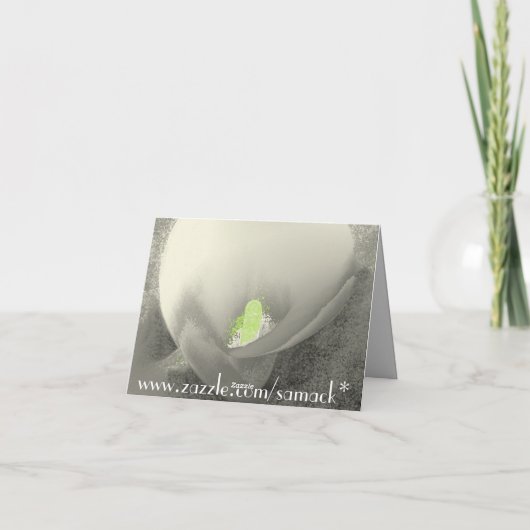 Save the Date Cala Lily - Warm Grijs Aankondiging (Achterkant)