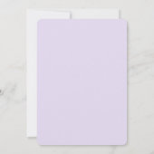 Save The Date Calendrier de mariage cœur violet mignon simple (Dos)