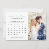 Save The Date Calendrier de sauvegarde de date de mariage photo (Devant)