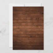 Save The Date Calendrier en pot Mason en bois rustique bleu mari (Dos)