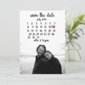 Save The Date Calendrier Enregistrer la date (Debout devant)