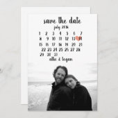 Save The Date Calendrier Enregistrer la date (Devant / Derrière)