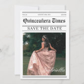 Save The Date Calendrier journal photo quinceañera (Devant)