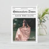 Save The Date Calendrier journal photo quinceañera (Debout devant)