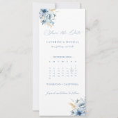 Save The Date Calendrier Mariage Photo cadre de bande de cabine (Dos)