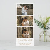 Save The Date Calendrier Mariage Photo cadre de bande de cabine  (Debout devant)