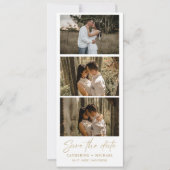 Save The Date Calendrier Mariage Photo cadre de bande de cabine  (Devant)