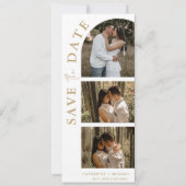 Save The Date Calendrier Mariage Photo cadre de bande de cabine  (Devant)