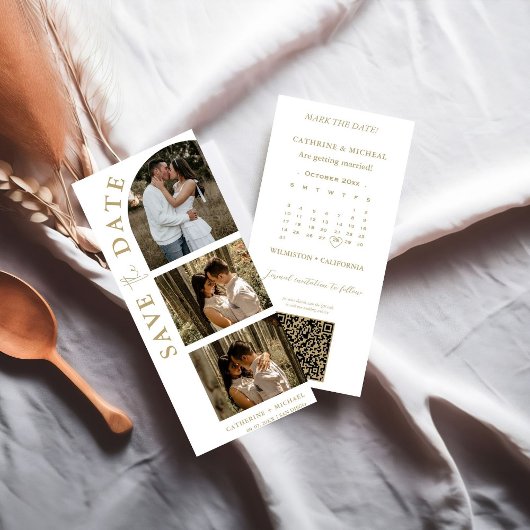 Save The Date Calendrier Mariage Photo cadre de bande de cabine 