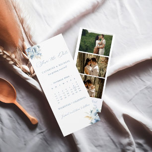 Save The Date Calendrier Mariage Photo cadre de bande de cabine 