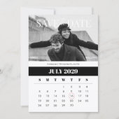 Save The Date calendrier minimaliste moderne  (Devant)