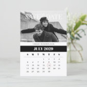 Save The Date calendrier minimaliste moderne  (Debout devant)