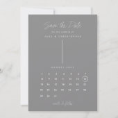Save The Date Calendrier moderne enregistrer la date (Devant)
