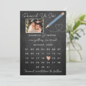 Save The Date Calendrier moderne "Pencil Us In" (Debout devant)