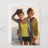 Save The Date Calendrier Photo Cœur d'Amour Doré (Dos)