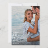 Save The Date California Coast Beach Wedding Enregistrer la date (Dos)