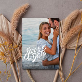 Save The Date California Coastal 3 Photo Beach Wedding