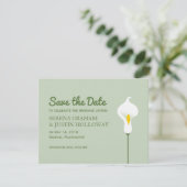 Save The Date Calla Lily Enregistrer la date (Debout devant)