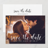 Save The Date Calligraphie | Annonce de mise en garde II (Devant / Derrière)