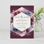 Save The Date Calligraphie Bourgogne Mariage (Debout devant)