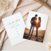 Save The Date Calligraphie classique moderne - Script photo