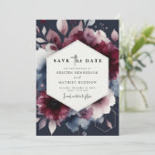 Save The Date Calligraphie de Bohême Bourgogne (Debout devant)