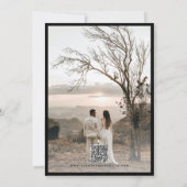 Save The Date Calligraphie de script romantique Ajouter Mariage (Dos)